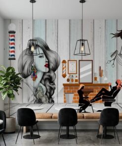 Modern Beriberi ve KuafÃ¶r Salonu Duvar KaÄÄ±dÄ±