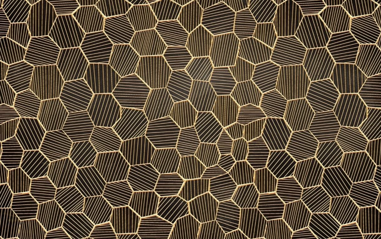 Geometrik Safir Duvar Kağıdı - Görsel 2