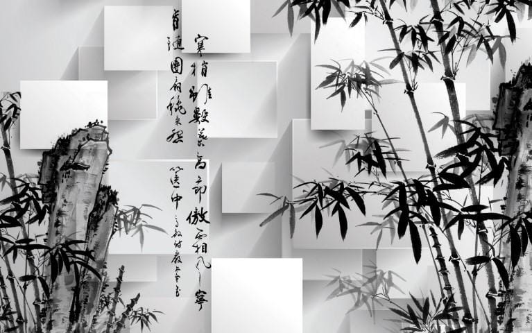Zen Bambu Sanatı Duvar Kağıdı - Görsel 2