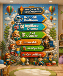 Anaokulu EÄitici Aktivite YÃ¶nlendirme Duvar KaÄÄ±dÄ±